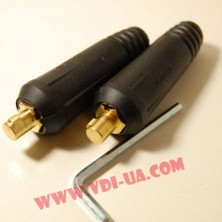 Сварочный кабельный штекер DKJ 10-25 (9мм)