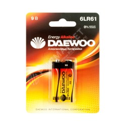 Батарейка DAEWOO 6LR61, 9 В BL1
